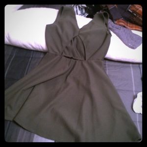 Military Green Skater Dress